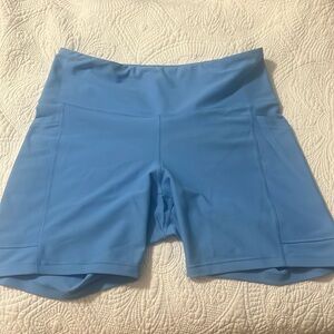 Biker style athletic shorts size L